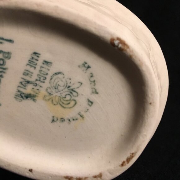 Wloclawek Earthenware Brown and White Floral Pottery Vase, Made in Poland - Picture 3 of 4